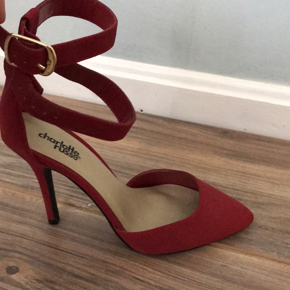 Double strap heels